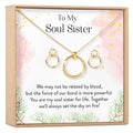 Soul Sisters Linked Circles Earring and Necklace Jewelry Set by Dear Ava