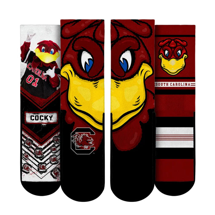South Carolina Gamecocks - Mascot 3-Pack by Rock 'Em Socks