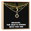 Space and Galaxy Gift for Sister Sun and Moon Pendants Necklace Set by Dear Ava