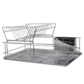 Space Saving Stainless Steel Chrome Dish Rack - Assorted Styles by DailySale