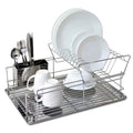Space Saving Stainless Steel Chrome Dish Rack - Assorted Styles by DailySale