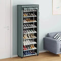 Spacious 9-Grid Non-Woven Fabric Alloy Structure Wardrobe with Dust Cover by DailySale