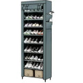 Spacious 9-Grid Non-Woven Fabric Alloy Structure Wardrobe with Dust Cover by DailySale