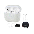 White Sparkle Case - Apple AirPods Pro (1st Generation) by Zerodamage Sahara Case LLC