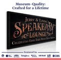 Speakeasy Lounge Wall Sign by Tailored Canvases