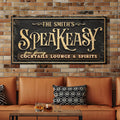 Speakeasy Personalized Bar Sign by Tailored Canvases