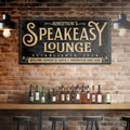 Speakeasy Personalized Bar Sign II by Tailored Canvases