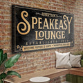 Speakeasy Personalized Bar Sign II by Tailored Canvases