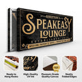 Speakeasy Personalized Bar Sign II by Tailored Canvases