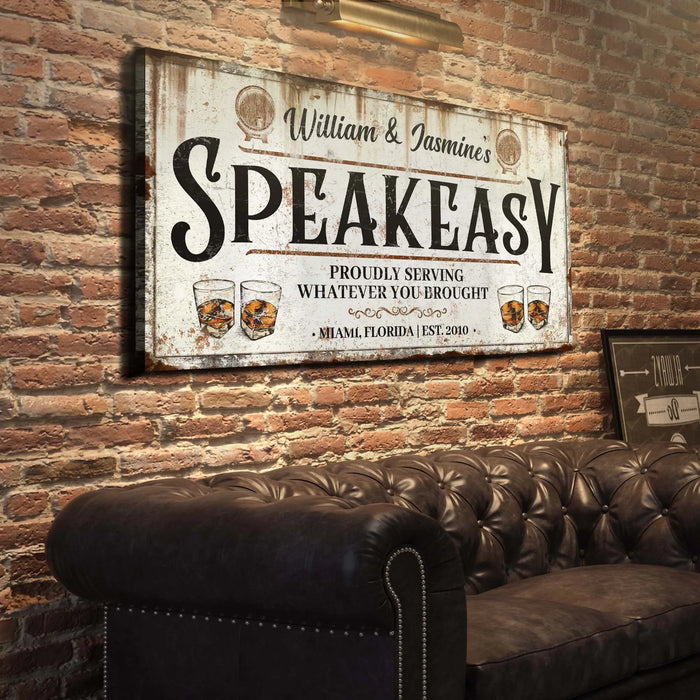 Speakeasy Sign V by Tailored Canvases