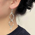 Spiral Design Dangle Earrings by DailySale