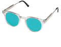 Spitfire Teddy Boy Sunglasses - Clear/Turquoise by Swell-O-Phonic