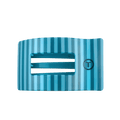 Splash Zone Large Flat Rectangle Hair Clip by TELETIES