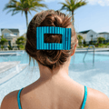 Splash Zone Large Flat Rectangle Hair Clip by TELETIES