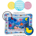Splashin' Kids Inflatable Tummy Time Premium Water Mat Infants and Toddlers by DailySale