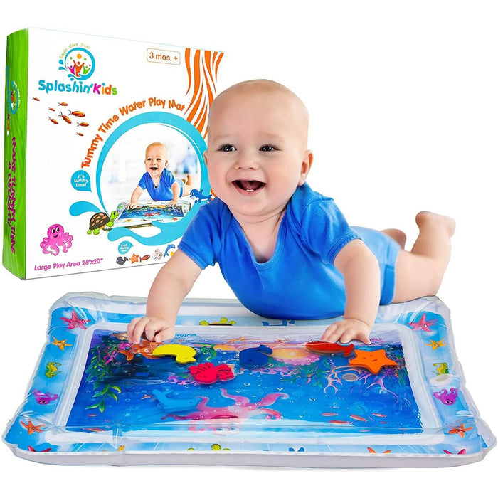 Splashin' Kids Inflatable Tummy Time Premium Water Mat Infants and Toddlers by DailySale