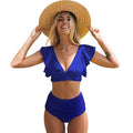 Sporlike Women Ruffle High Waist Swimsuit by DailySale