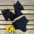 Sporlike Women Ruffle High Waist Swimsuit by DailySale
