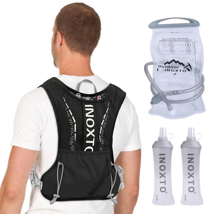 Sport Hydration Vest Running Backpack with 15oz, 50oz Water Bladder by DailySale