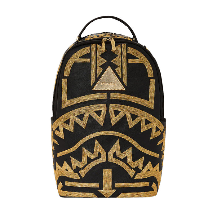 Sprayground AI Tribal Gold Stars DLXSV Backpack B5449 by I-Max Fashions