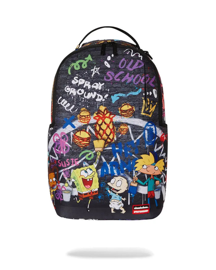 Sprayground 90's Nickelodeon Characters Painting DLXR Backpack B7251 by I-Max Fashions