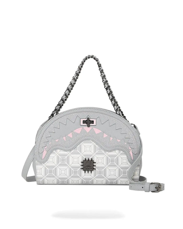 Sprayground Ai Stunna Cream Shark Handbag B5562 by I-Max Fashions