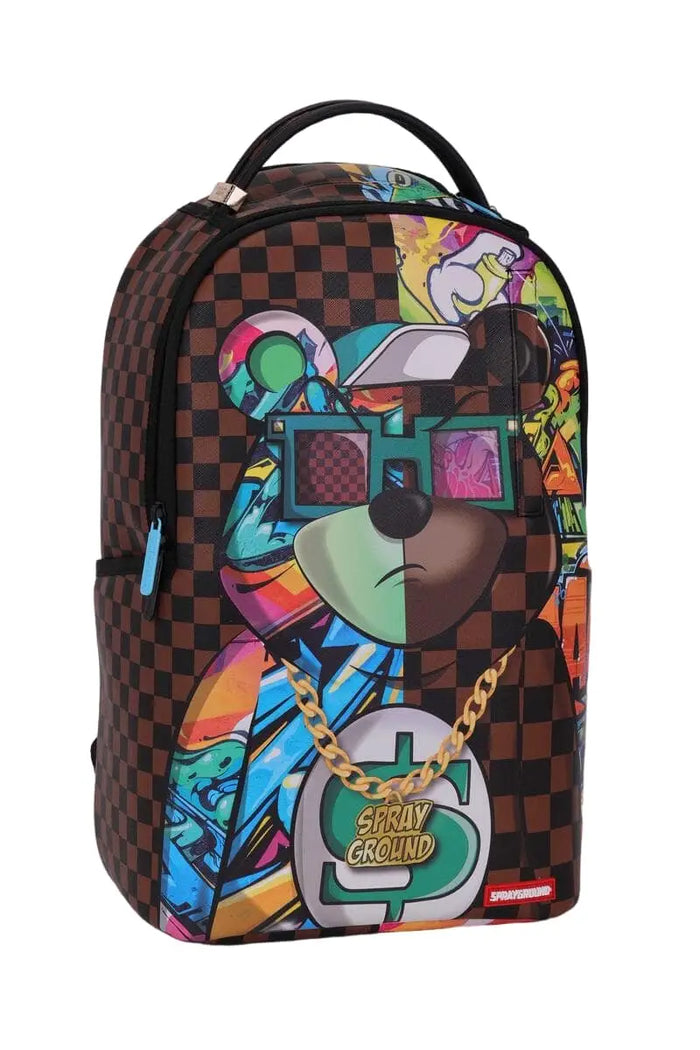 Sprayground Bear Don't Care DLXSV Backpack B6095 by I-Max Fashions