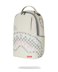 Sprayground Cream Check Shark Central DLXSV Backpack B7420 by I-Max Fashions
