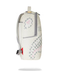 Sprayground Cream Check Shark Central DLXSV Backpack B7420 by I-Max Fashions