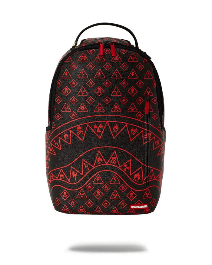 Sprayground Danger Signs DLXSV Backpack B4795 by I-Max Fashions