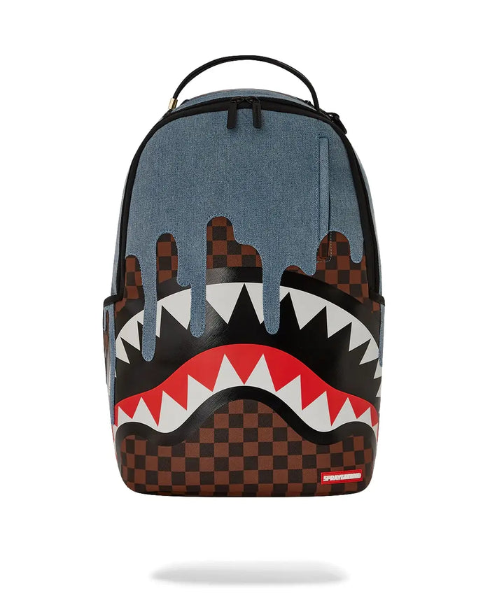 Sprayground Denim Drip DLXSV Backpack B6262 by I-Max Fashions