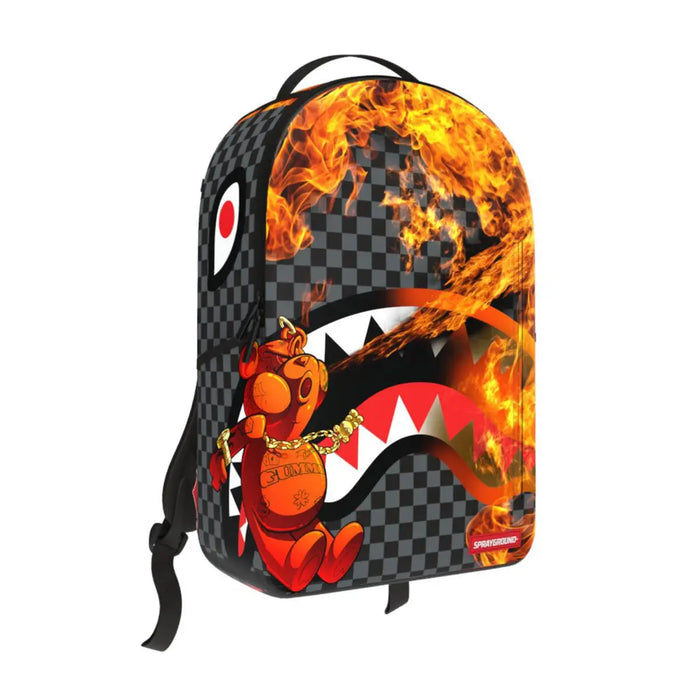 Sprayground Diablo Bear Fire Man DLXSV Backpack B6016 by I-Max Fashions
