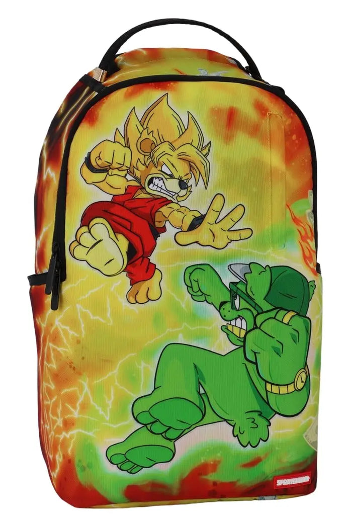 Sprayground Dragon Bear VS Money Bear DLXSR Backpack B6260 by I-Max Fashions