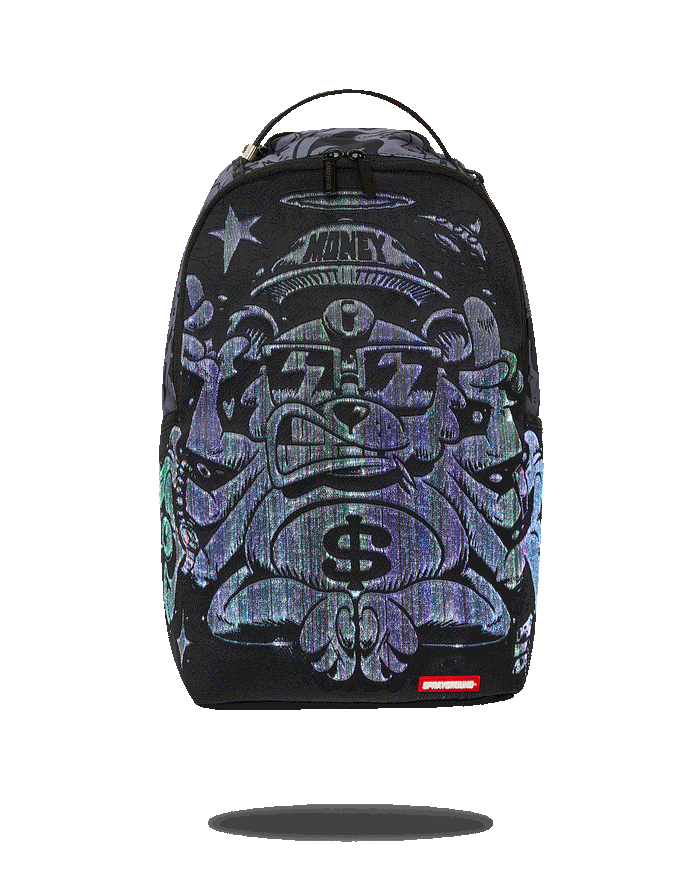 Sprayground Fiber Optics Money Tripp DLXSR Black Backpack B5205 by I-Max Fashions