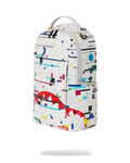 Sprayground Glitch White Check DLXVV Backpac B5465 by I-Max Fashions