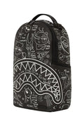 Sprayground Glow In Dark Intergalactic Doodles DLXS Backpack B5416 by I-Max Fashions
