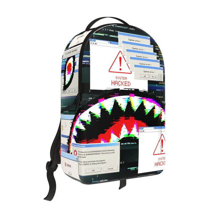 Sprayground Hacked Shark DLXR Backpack B7410 by I-Max Fashions