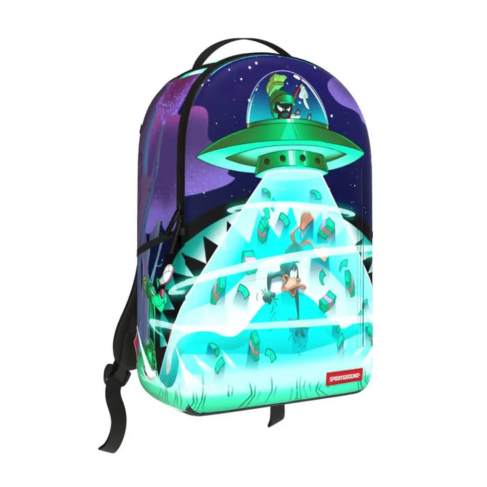 Sprayground Looney Tunes Marvin Abducting Daffy DLXR Backpack B7029 by I-Max Fashions