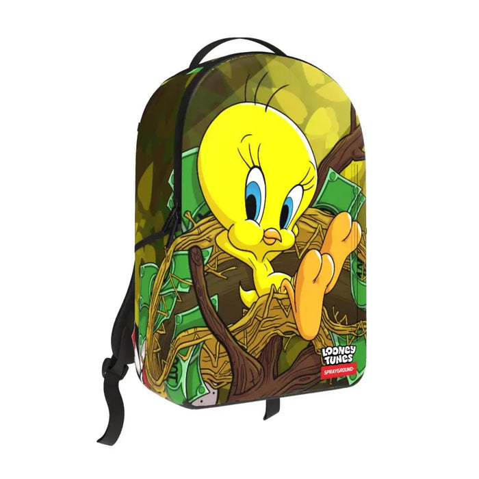 Sprayground Looney Tunes Tweety Money Nest Shark DLXR Backpack B7037 by I-Max Fashions