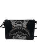 Sprayground Midnight Raceway Graffiti Crossover Clutch With Shoulder Strap B6496 by I-Max Fashions