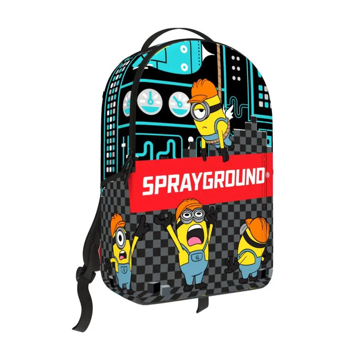 Sprayground Minion and Sprayground Sign Backpack B7791 by I-Max Fashions