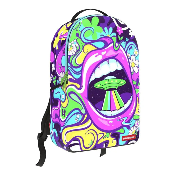 Sprayground Out Of Thus World Mouth DLXSR Backpack B4725 by I-Max Fashions