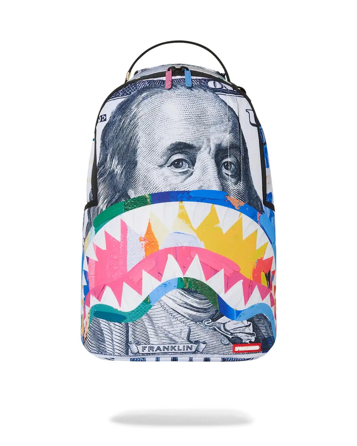 Sprayground Painted Bill DLXSR Backpack B6094 by I-Max Fashions