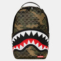 Sprayground $ Pattern Over Camo DLXSV Backpack B5084 by I-Max Fashions
