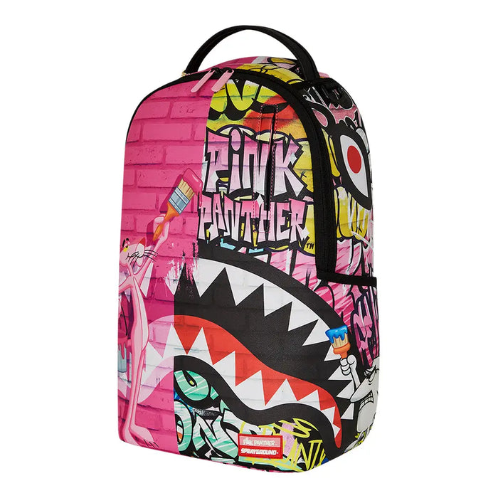 Sprayground Pink Panther Painting Over Graffiti DLXR Backpack B7007 by I-Max Fashions