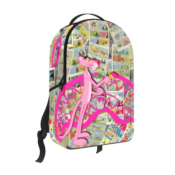 Sprayground Pink Panther Painting Sharkmouth DLXR Backpack B7414 by I-Max Fashions