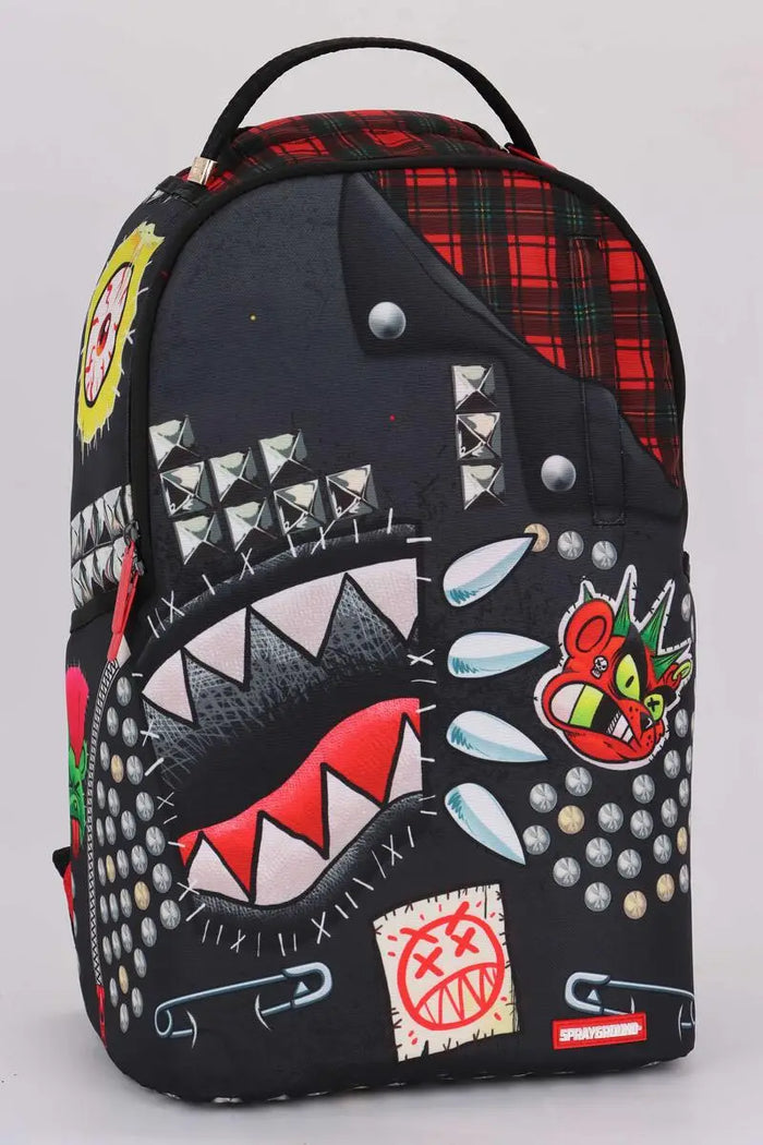 Sprayground Punk Shark DLXSR Backpack B6026 by I-Max Fashions
