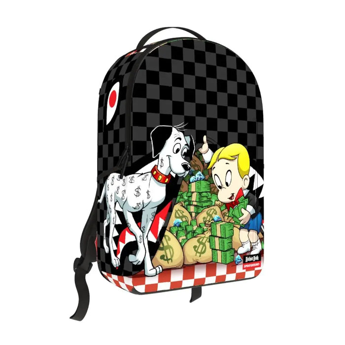 Sprayground Richie Rich and Dog Money Reveal DLXSV Backpack B7756 by I-Max Fashions