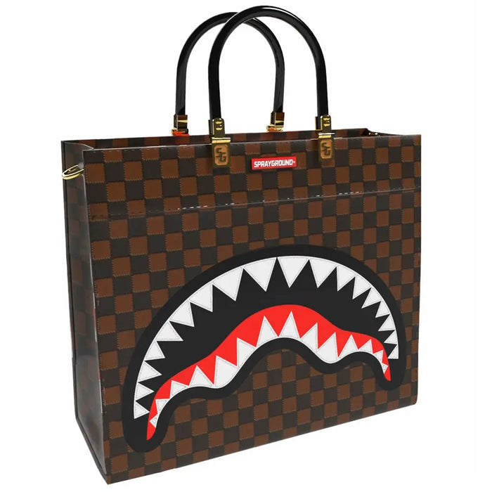 Sprayground Sawtooth Sharks in Paris Tortuga Tote T7842 by I-Max Fashions