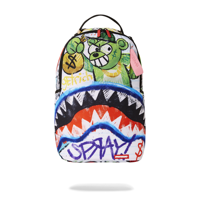 Sprayground Crayon Shark DLXSR Backpack B5037 by I-Max Fashions